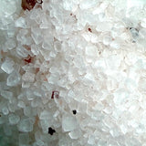 Close-up of white and pink salt and petal