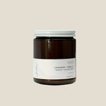 Jar of candle with 'Echo' label on a white background