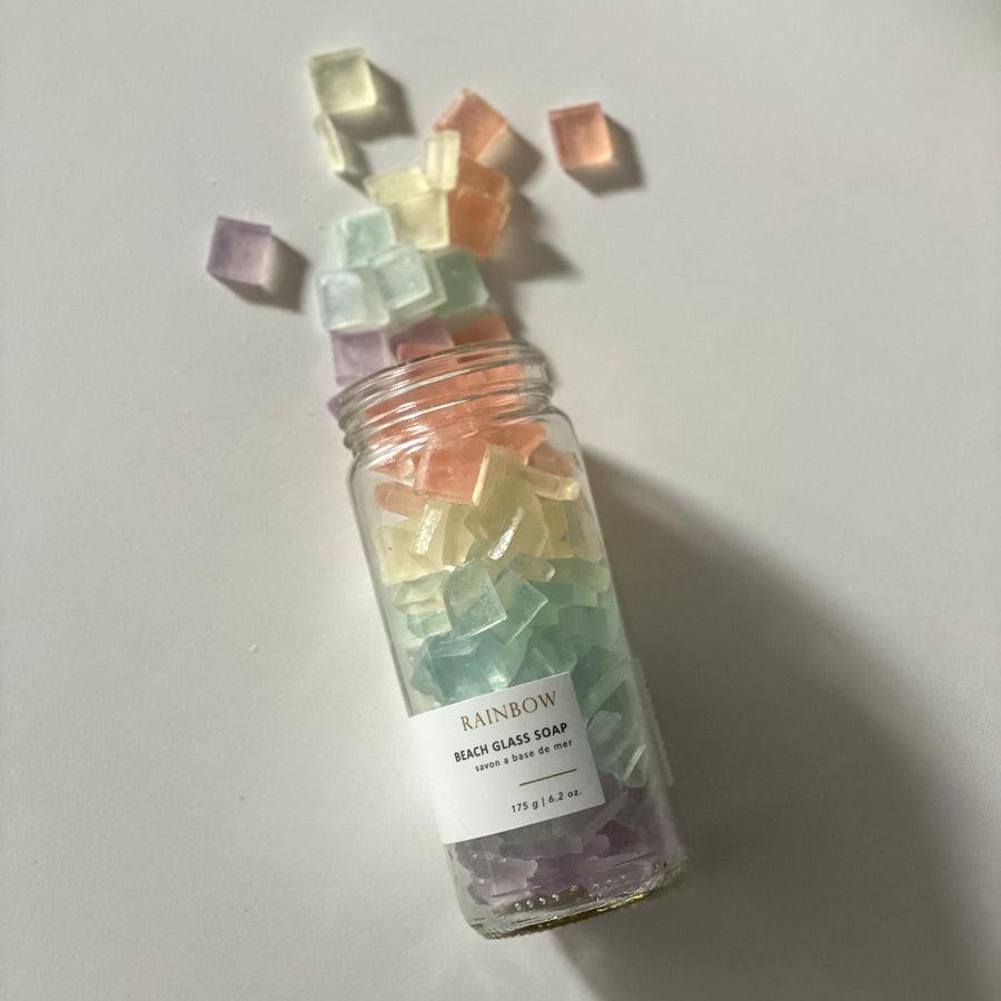 Rainbow Beach Glass Soap