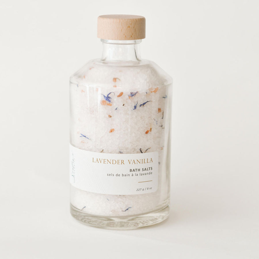 Lavender vanilla salt jar