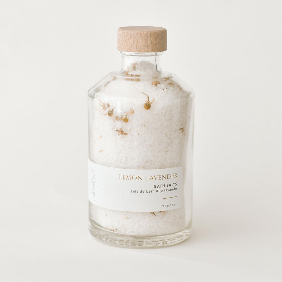 Lemon lavender salt jar