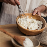 Mixing shea butter into body butter 