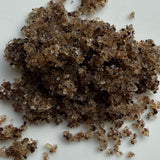 seasalt crystals on a white background