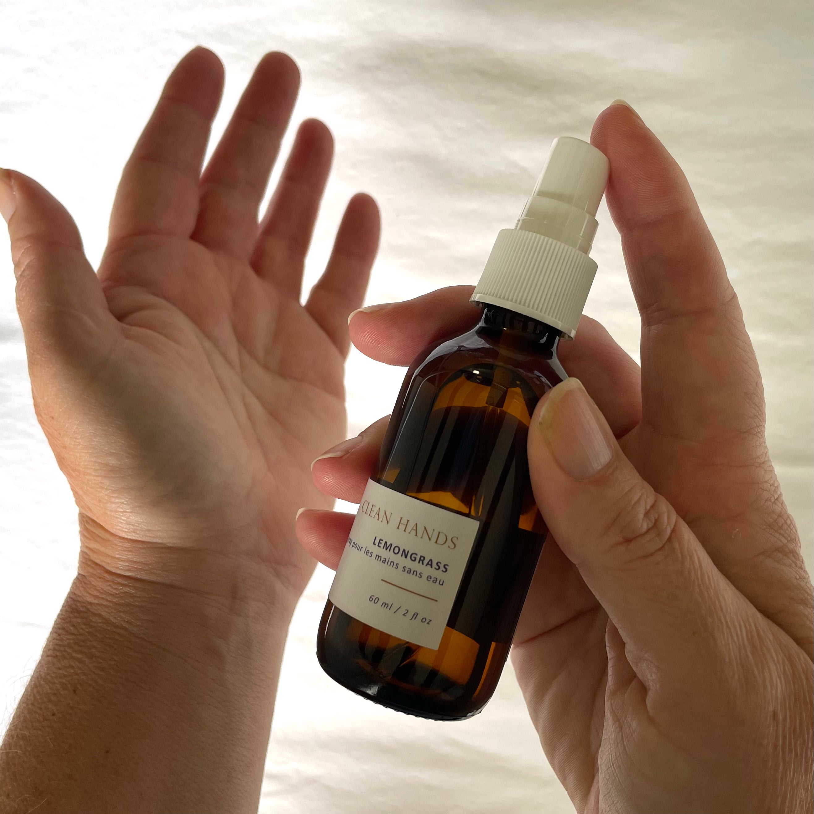 Sealuxe Clean Hands natural hand sanitizer bottle