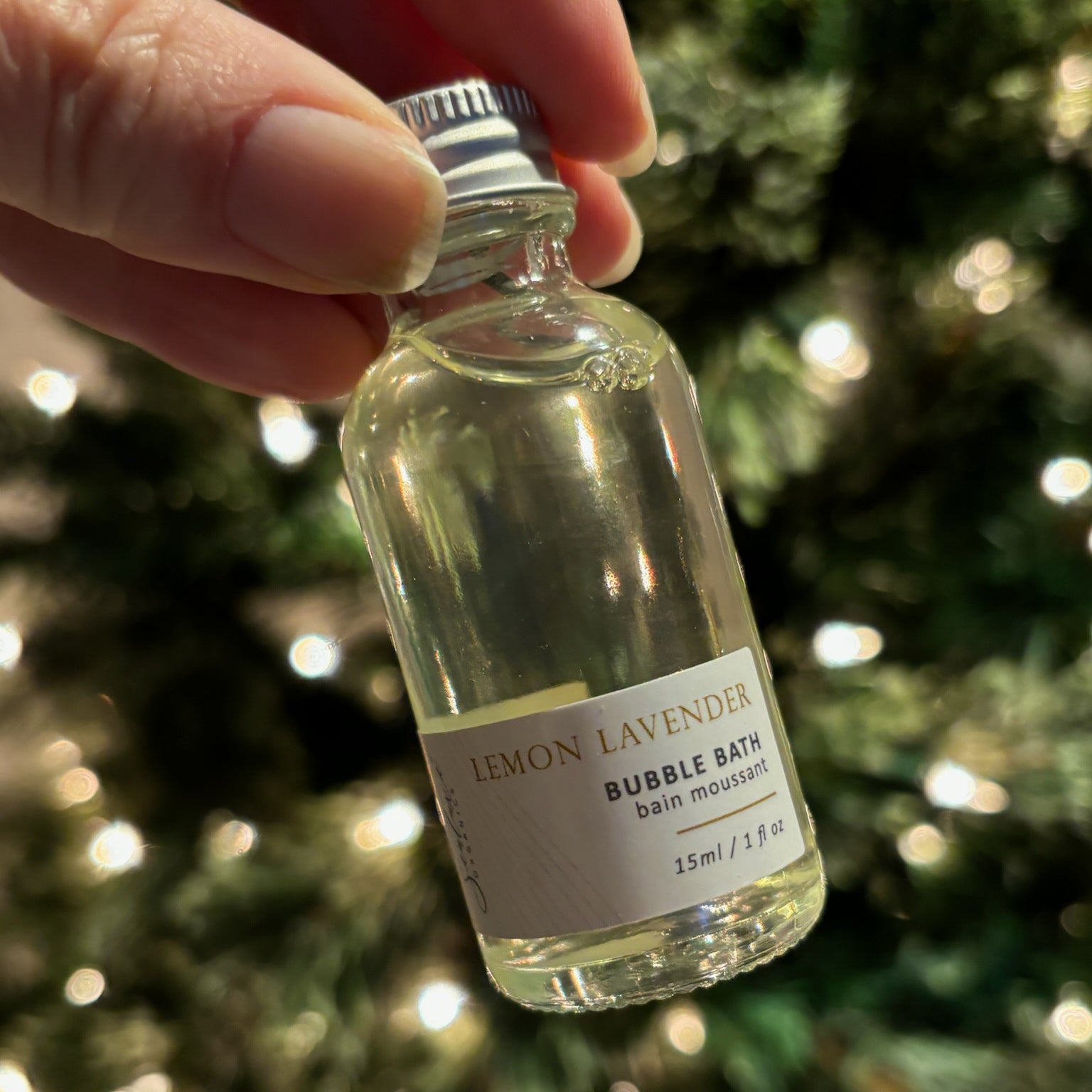 Sealuxe mini Lemon Lavender bubble bath bottle