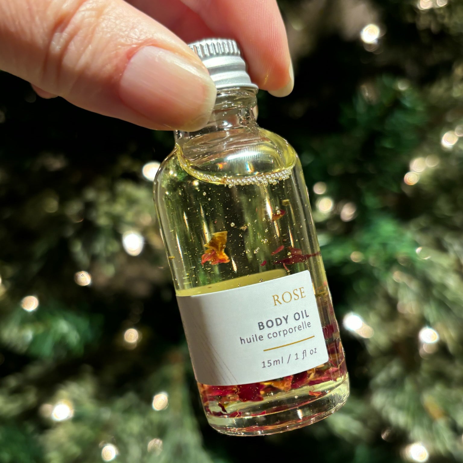 Sealuxe mini Rose body oil bottle
