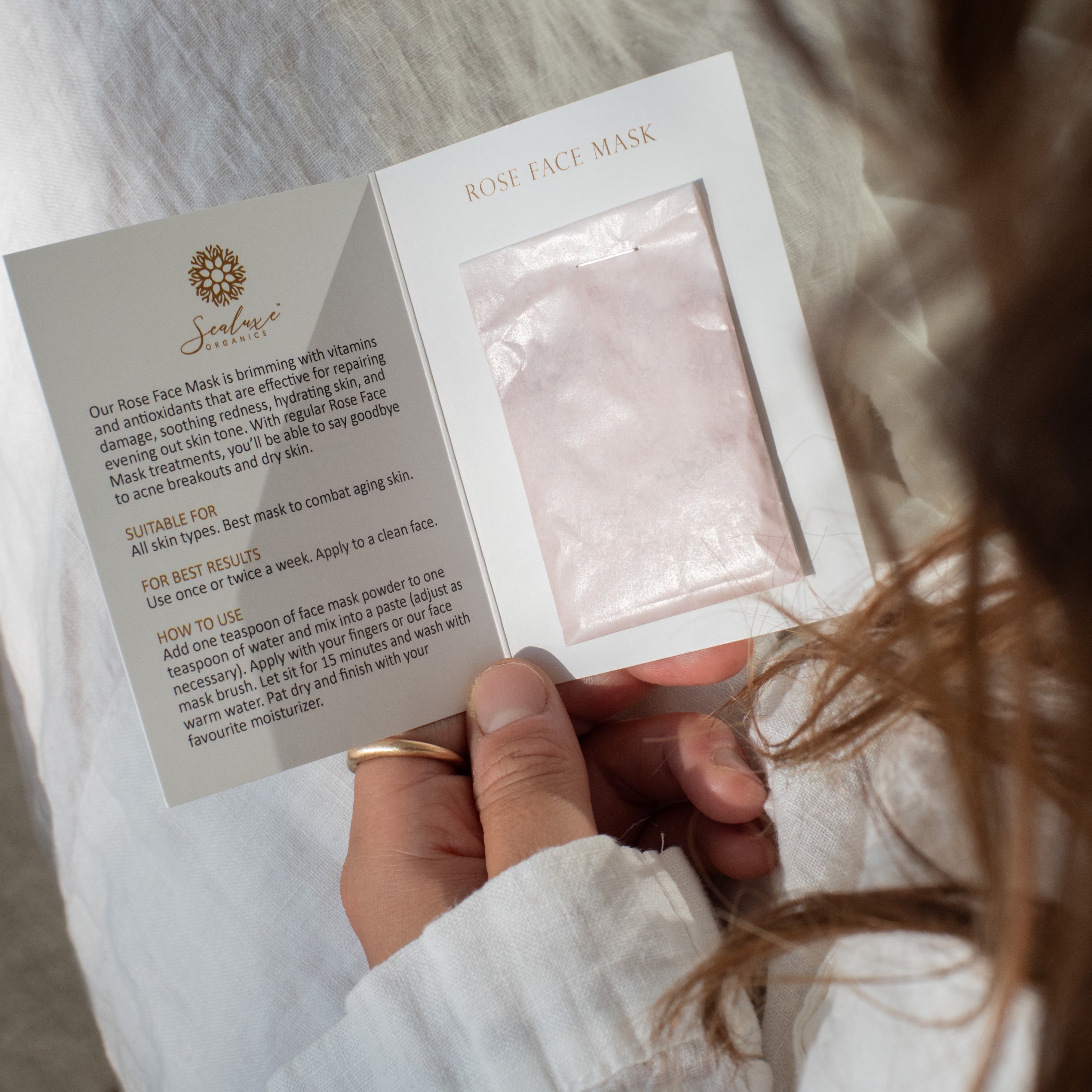 Sealuxe Rose facial mask product