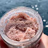 Close-up of Sealuxe Rose body scrub texture