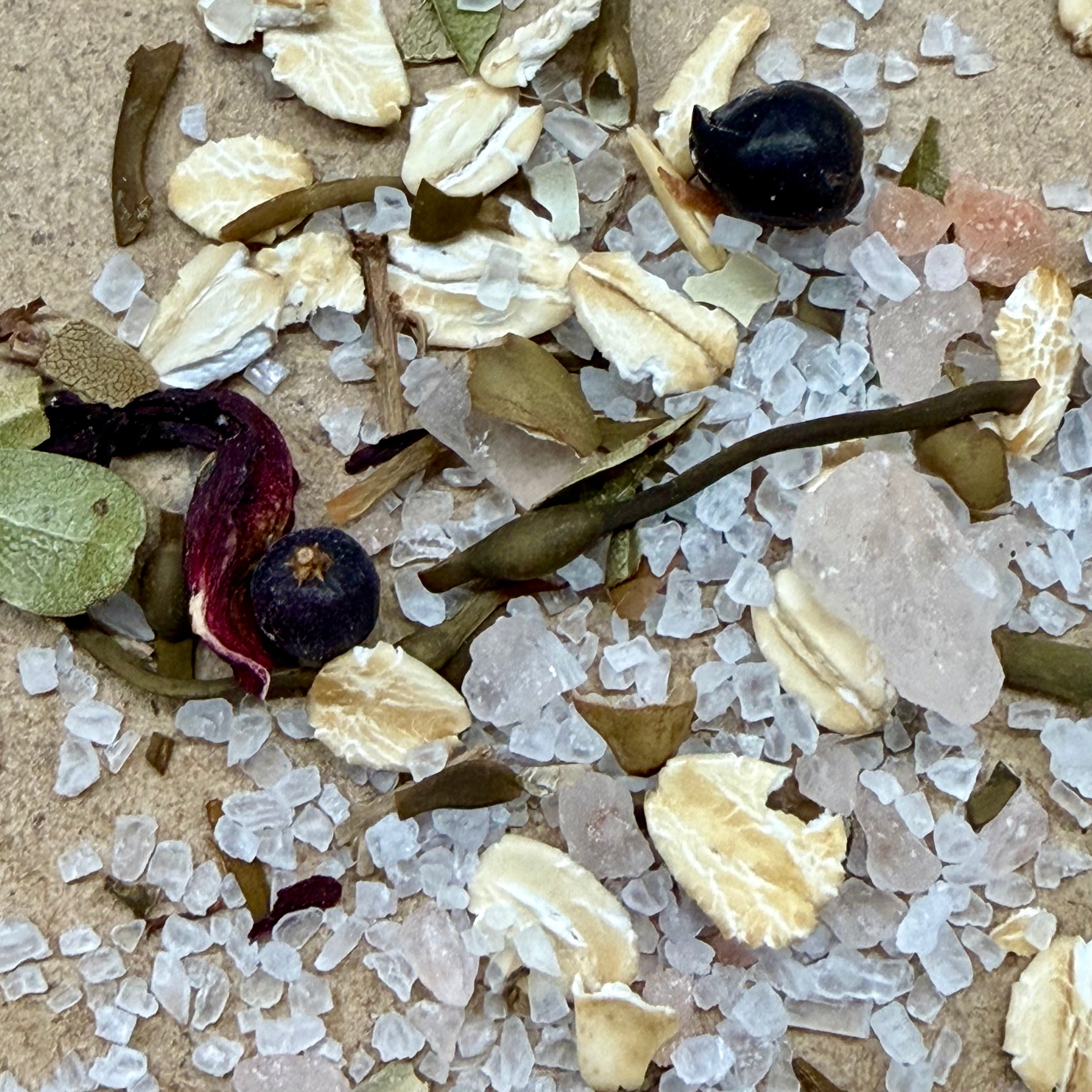 Close-up texture of Sealuxe Forest Bathing body scrub
