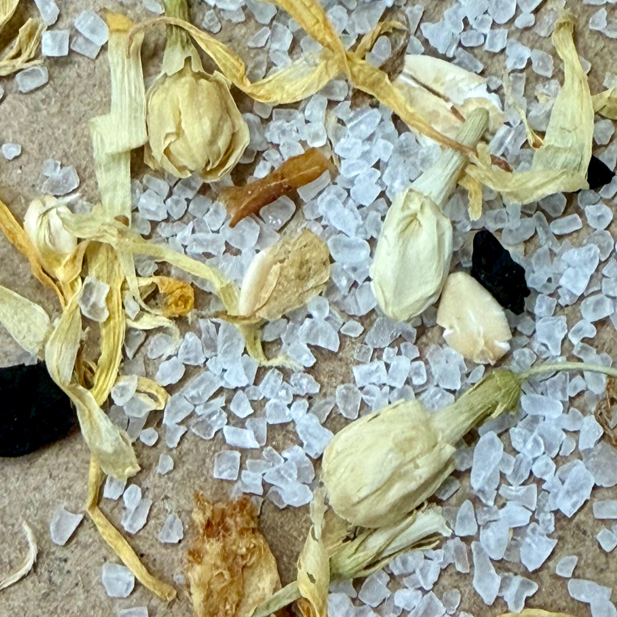 Close-up texture of Sealuxe Lemon body scrub