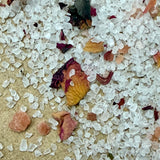 Close-up texture of Sealuxe Rose body scrub